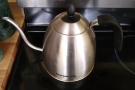 Other equipment involved included Amanda's stovetop gooseneck kettle.