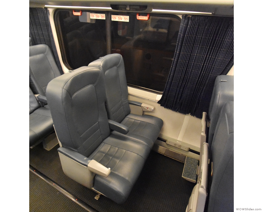 The majority of the seats are these airline-style pairs.