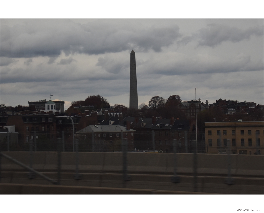 ... with its views of the Bunker Hill Monument as we cross the Charles River.