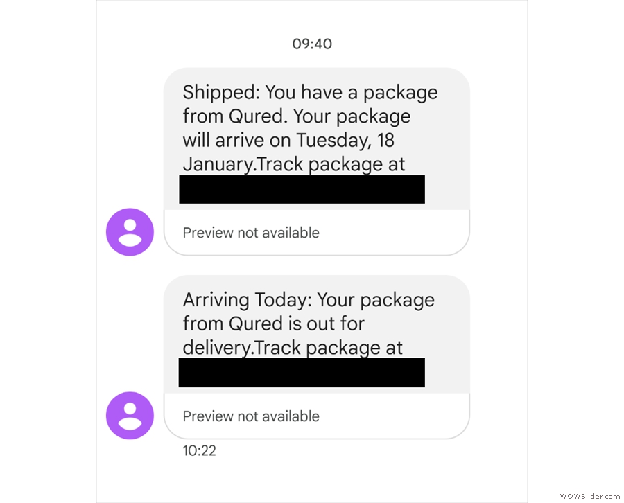 The next morning I woke up to a stream of texts tracking the delivery of my test kit.