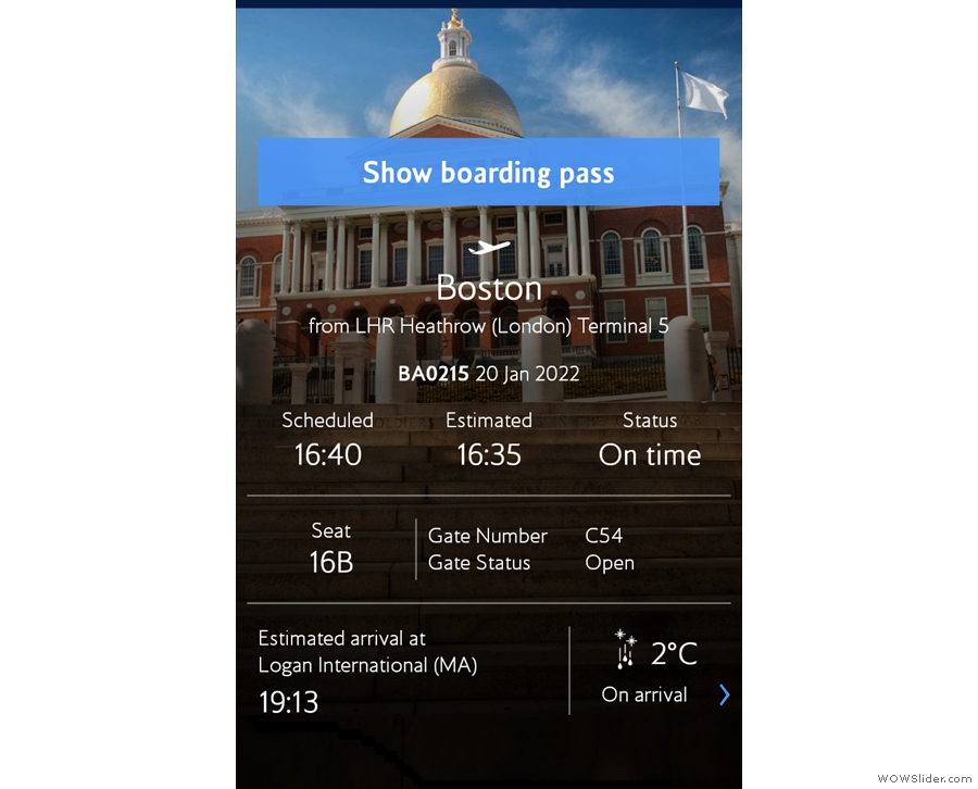 My time in the lounge passed quickly. I was able to use the British Airways app to track...