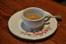 Normally I like my espresso in a small cup, but for a cup this beautiful, I'll make an exception.