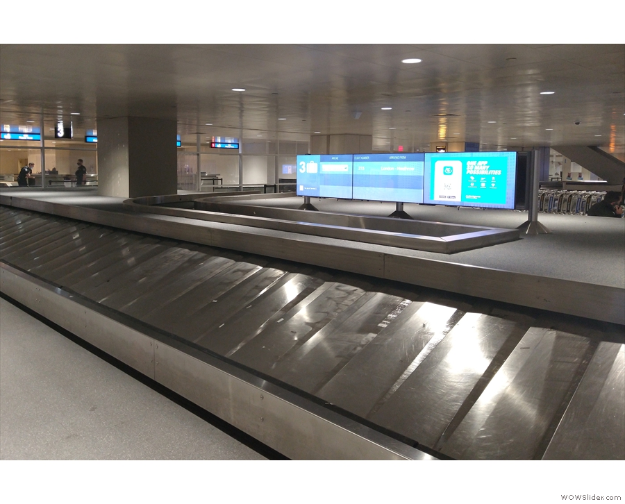 In under five minutes, I was through and at the baggage carousel, waiting for my bag...