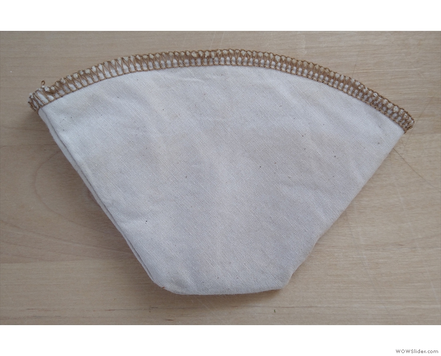 An impulse buy: a cloth coffee filter (2 cup size) from CoffeeSocks. Note that you can...