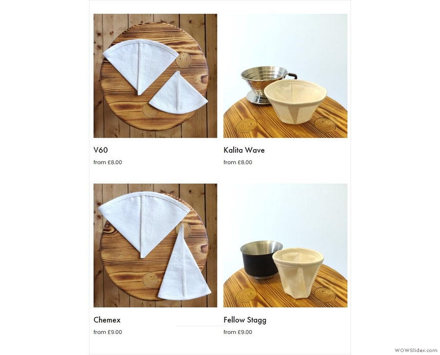 If you want a UK alternative, try The Cloth Filter Co., which also has a range of filters...