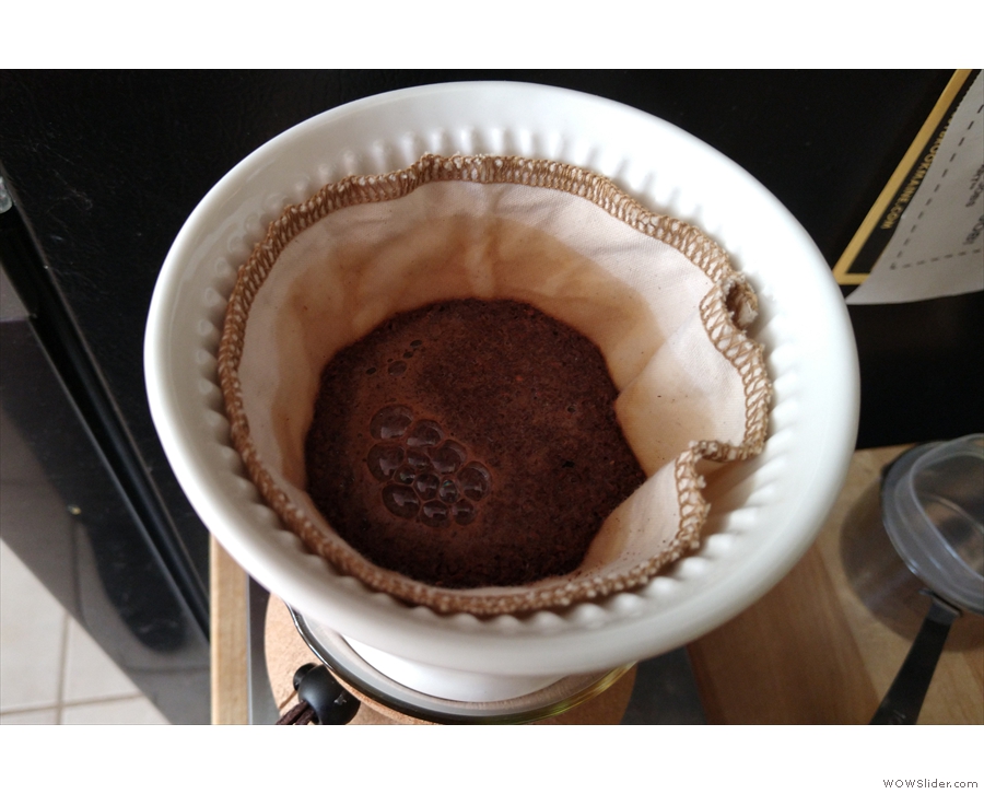 It wasn't my favourite method, but the filter fitted nicely and it worked quite well.