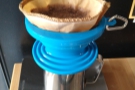And, of course, I made a few brews with my collapsible travelling coffee filter.