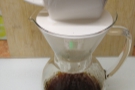 I also tried my two-cup CoffeeSock in one of my ceramic filters.