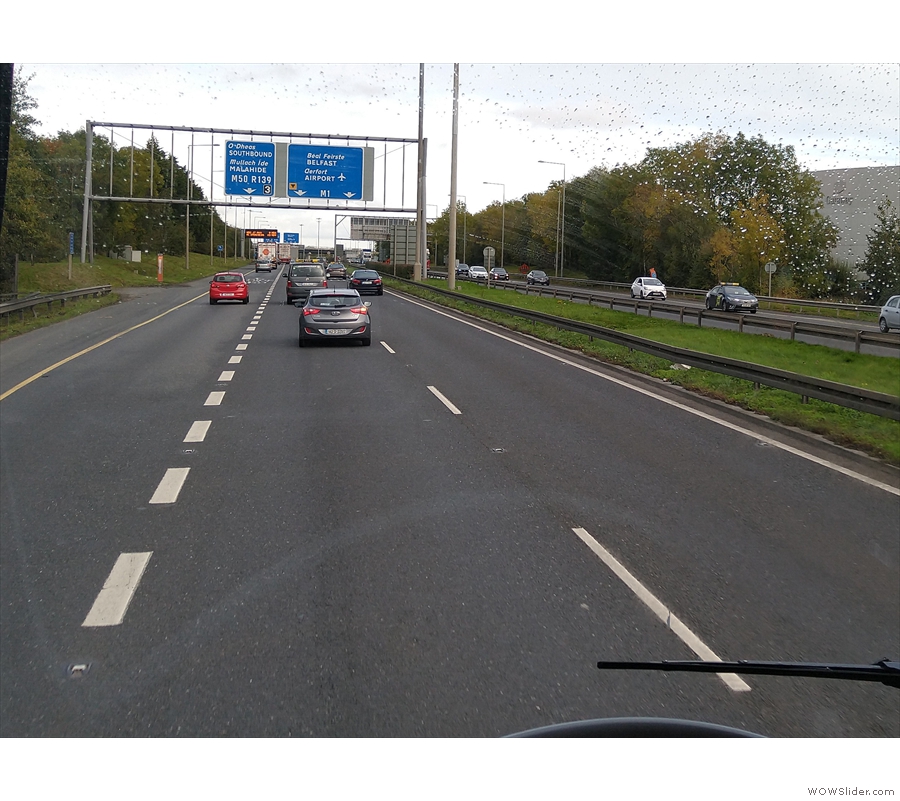 From there, things get a bit easier as we hit the motorway, heading up the M1 towards...