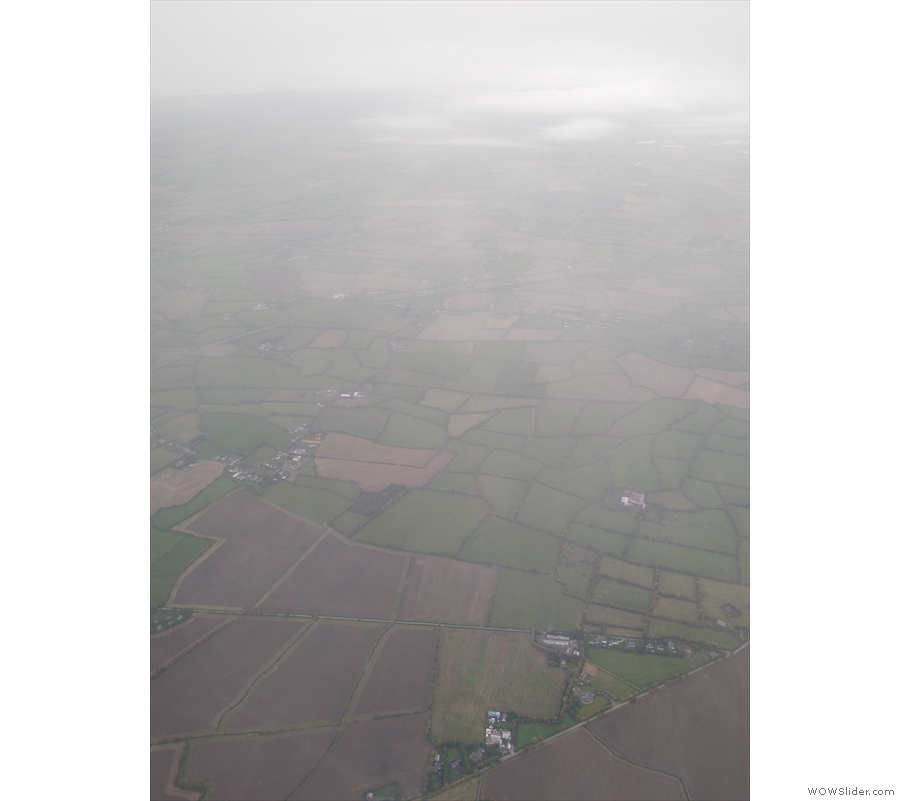 And with that, my views disappeared as we flew into the low cloud.