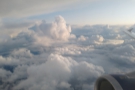 I never tire of looking down on the tops of clouds. However, my joy was short lived...