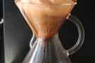 ... in the Chemex. However, as a comparison, I made two pour-overs...
