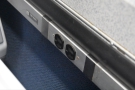 Finally, each seat/pair of seats has a pair of outlets just below the window.