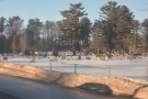 ... plus that familiar New England sight, the cemetery.
