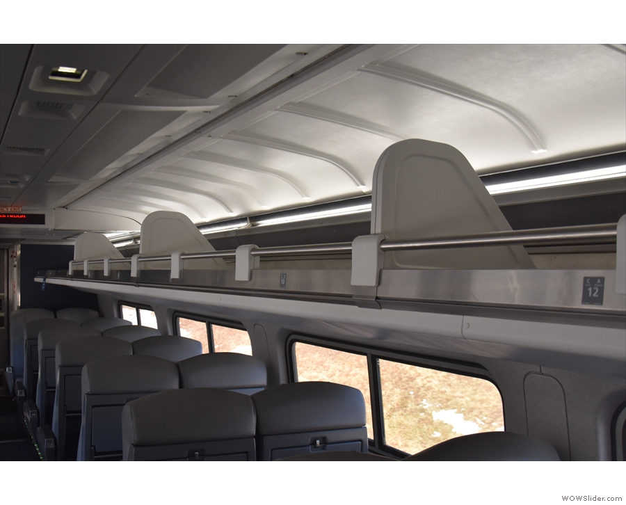 ... and even more space in the overhead racks above the seats.