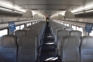 In each coach class carriage, the seats are arranged so that one half point towards the...