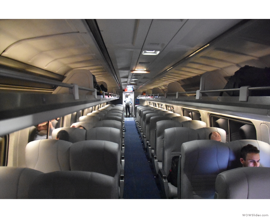 I had thought this was my first time on the refurbished Amfleet carriages but this is from...