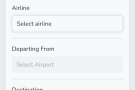 First, enter the flight details, which entables VeriFLY to create a trip for you.