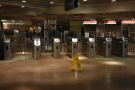 Next, go through the ticket barriers. You need to use the ones on the right though.