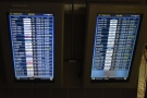 There are handy information boards showing departures from the airport...