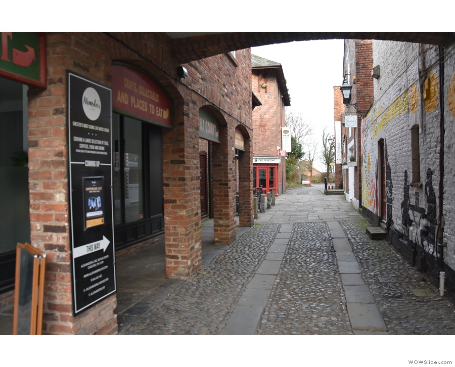 Alternatively, a little further down Northgate Street, a short alley leads off...