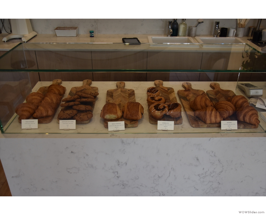 ... where you'll find the pastries in a glass display case on the left...