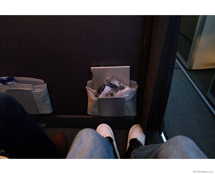 It wasn't long before I was settled into my seat at the front of World Traveller Plus...