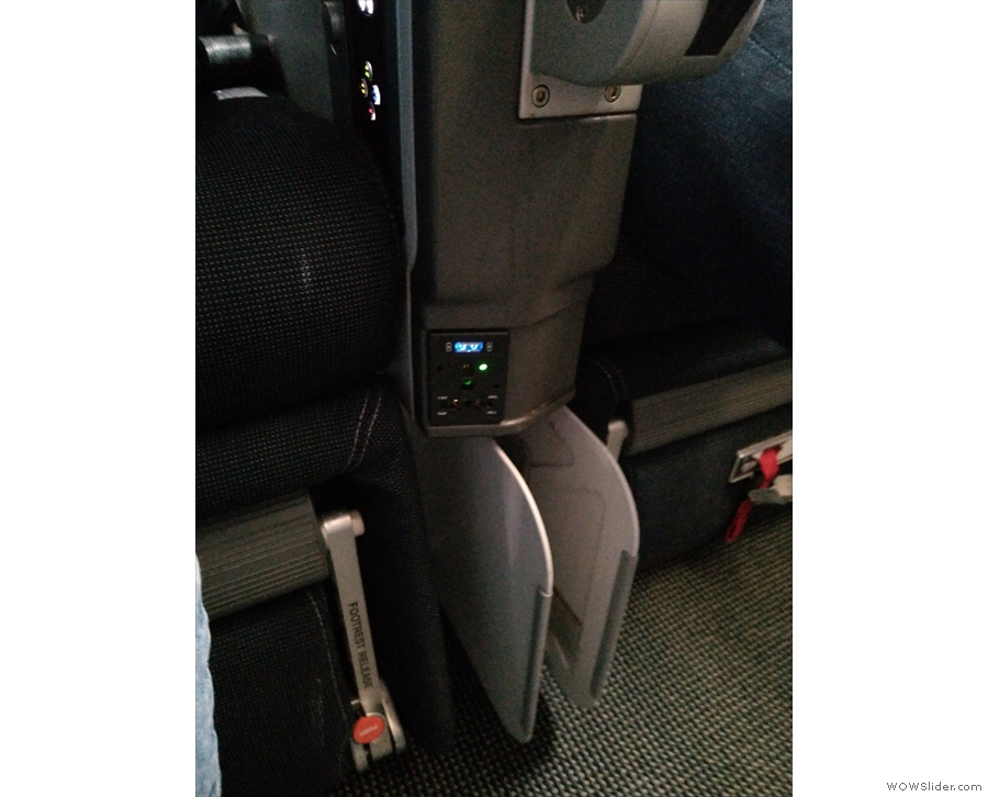 Another difference is in the location of the power outlets. The new seat has a combined...