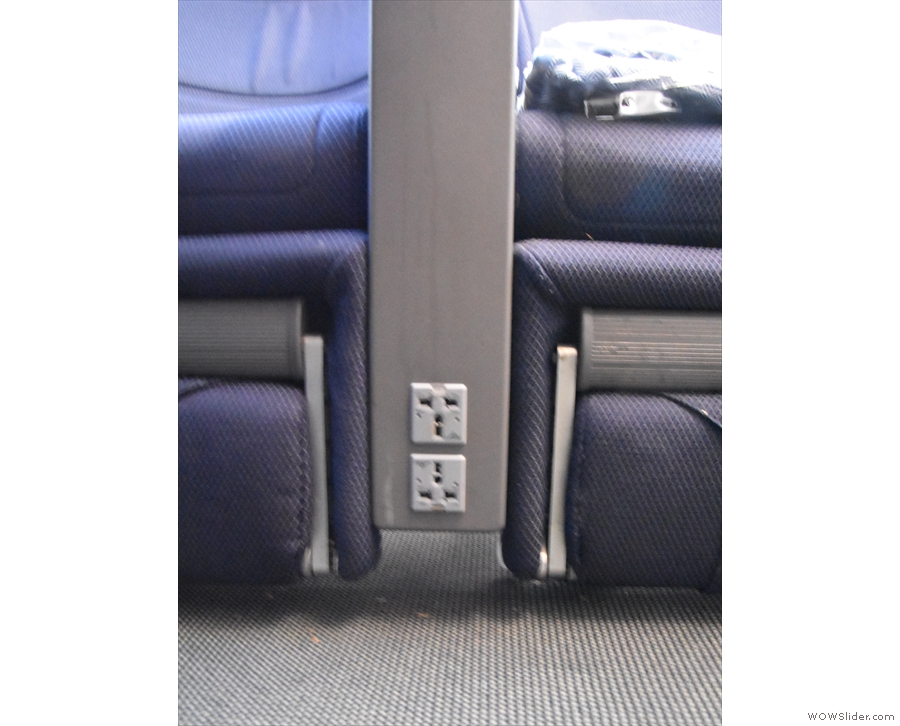 In contrast, the old seats have two power sockets which are harder to get at, along with...