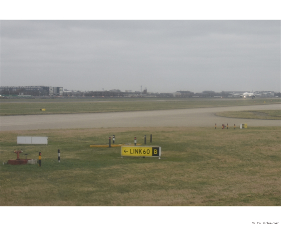 From there, out towards the taxiway by the north runway