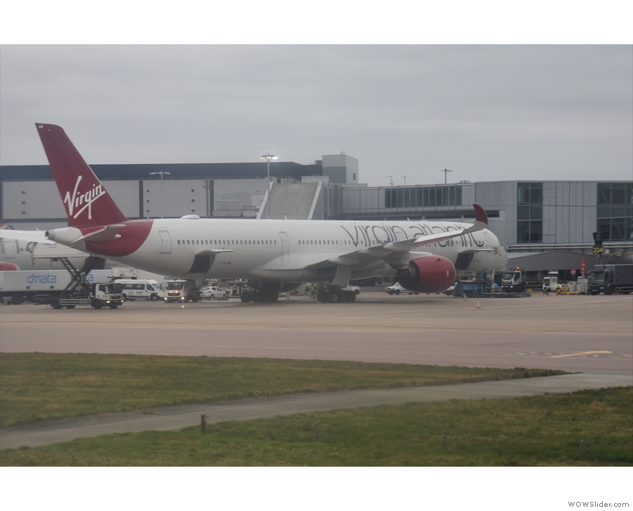 ... home to Virgin Atlantic and this A350-1000 getting ready for a flight to JFK.