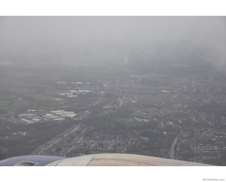 We came in over Stockport, but I wouldn't like to guess where this is.
