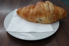 ... a croissant (I'd ordered a pain aux raisins, but they had run out).
