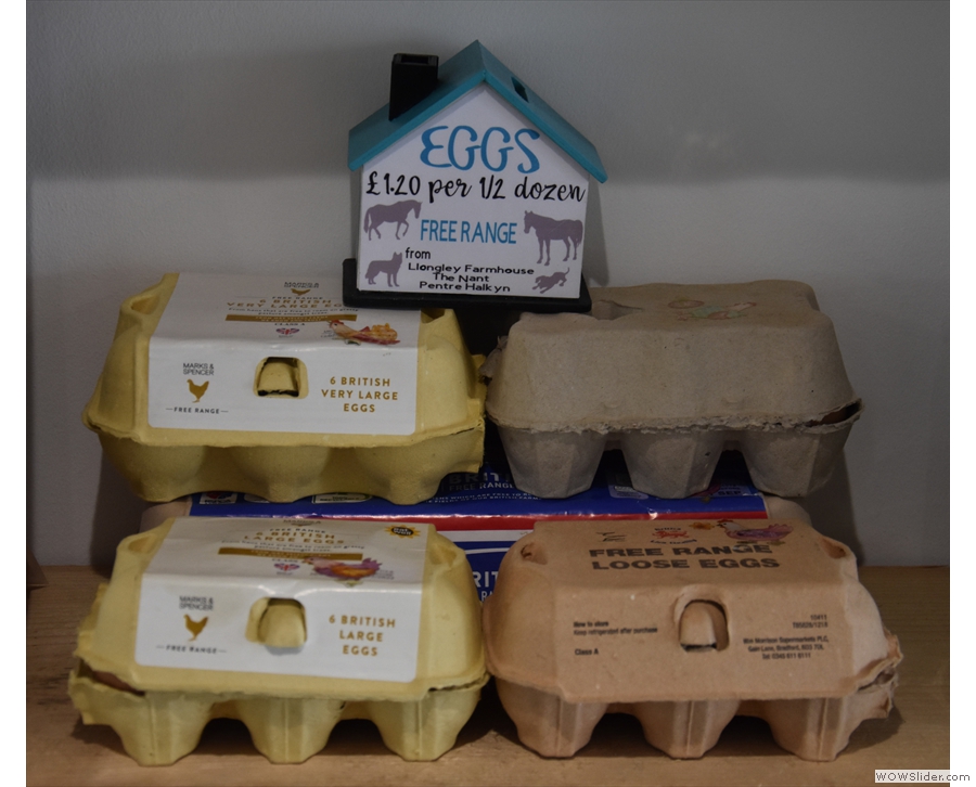 ... such as these locally-produced eggs.