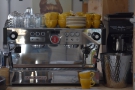 ... espresso machine (a La Marzocco Linea) and grinder (Victoria Arduino Mythos One).