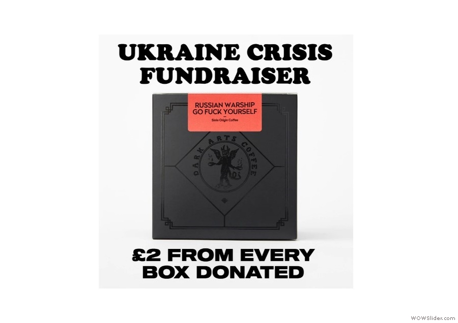 Want to help? Dark Arts Coffee will donate £2 for every box of this they sell.