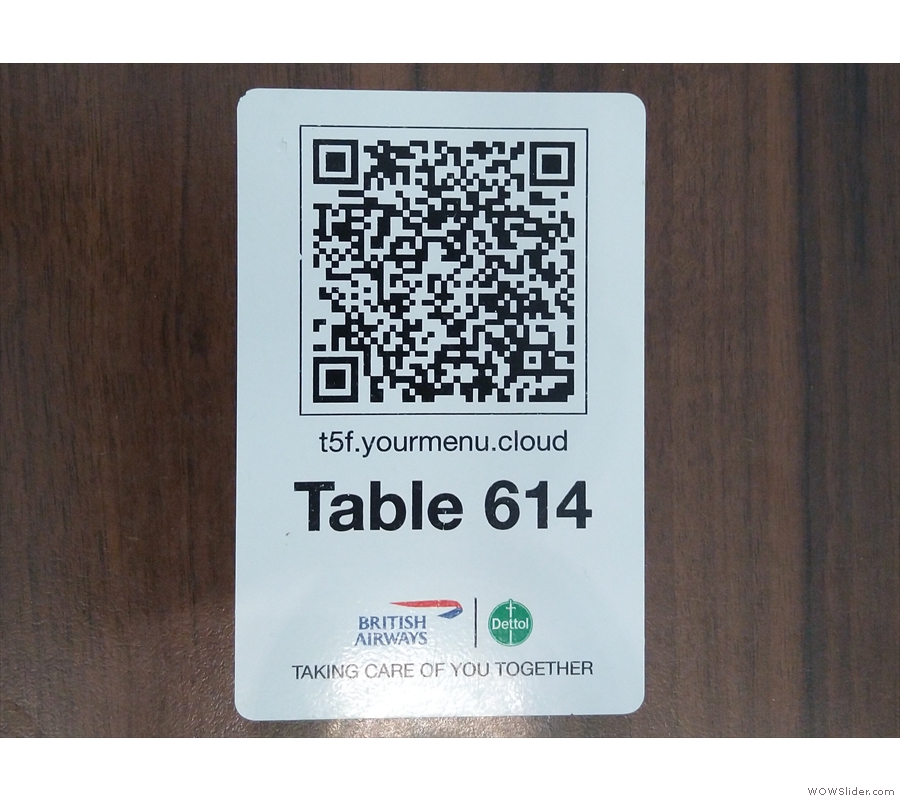 ... you can still order from the online system by scanning the QR Codes.