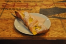 I also had this yummy pastry twist with custard and chocolate bits. It was divine.