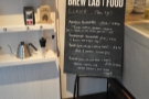 Brew Lab also does food...