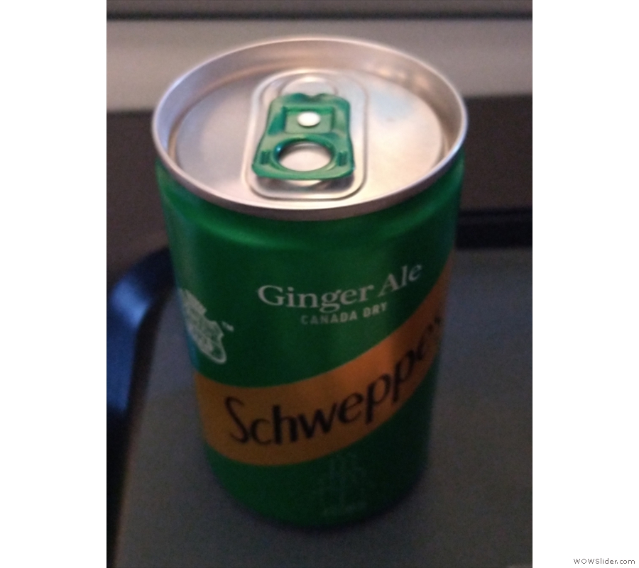 I even got (unasked for) a bonus can of (a slightly different) ginger ale.