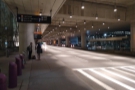 The familiar view aong the length of Terminal E, waiting for the bus to arrive.