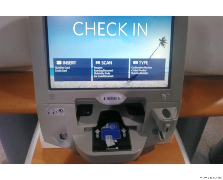 Since I'd already checked in online, I could skp the automated check-in terminals...