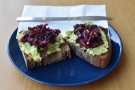 ... opting for the Avocado and Sea-Beet Kraut Toast.