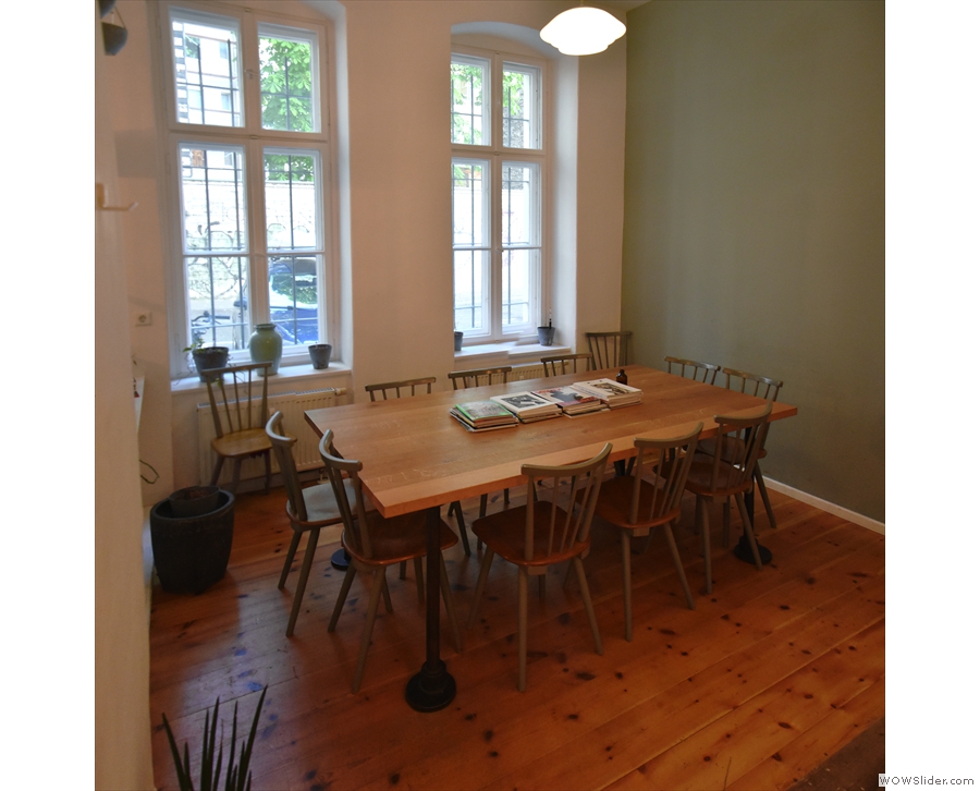 ... past this lovely, open-faced room with its 10-person communal table, ideal for groups.