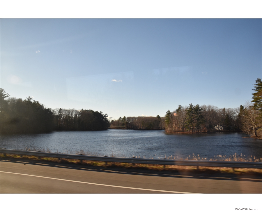 Mind you, we won't be in New Hampshire for long. This is the Taylor River Reservoir...