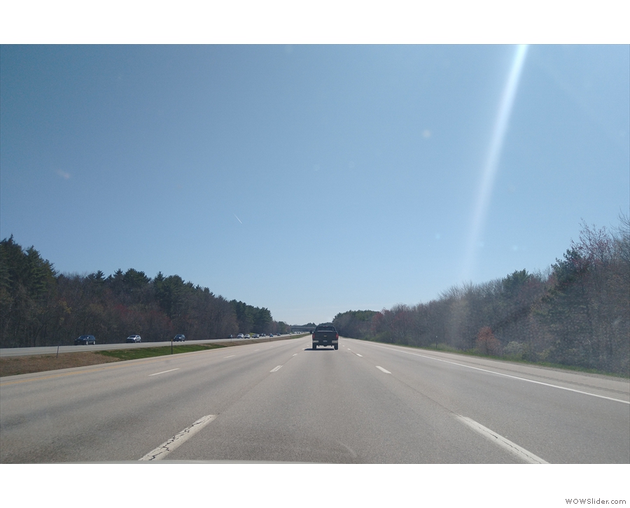 Welcome to New Hampshire, which, from I-95, doesn't look that different from Maine.