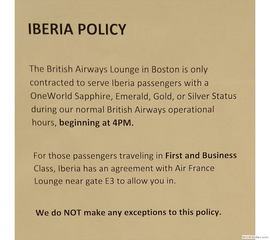 It's weird though, since Iberia and British Airways are owned by the same company.