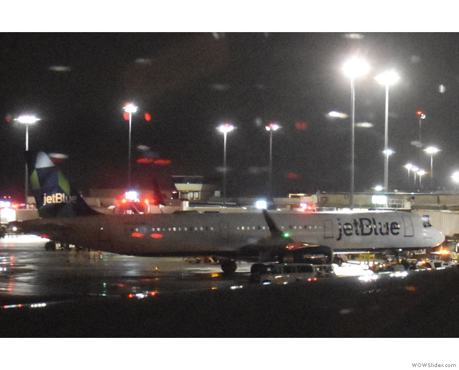 From there, we went past Terminal C and its numerous jetBlue planes...