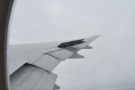 Sitting behind the wing at a window seat allowed me to watch the flaps in action.