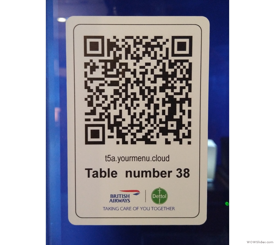 ... and scan the QR Code to take you to the online menu.